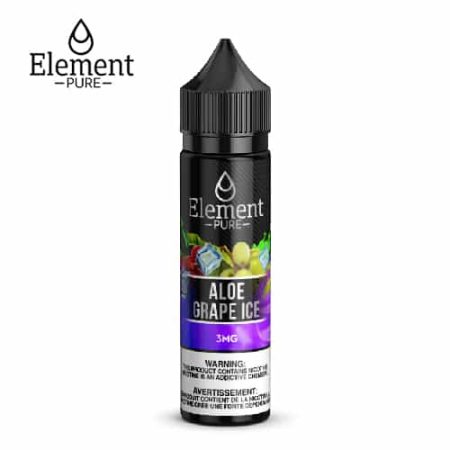 ایجوس آلوئه ورا انگور یخ کمپانی المنت پیور | ELEMENT PURE – ALOE GRAPE ICE ELIQUID 60ML